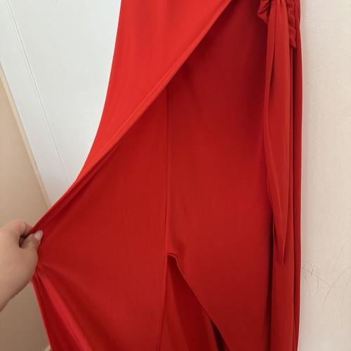 Lynne red maxi summer dress like new, size L