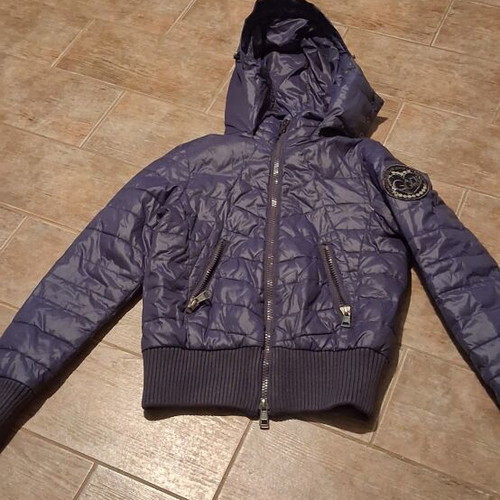 Children's purple hooded jacket, size XS