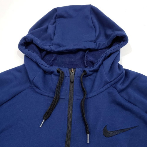Nike 860465 Dri-Fit Dry Hoodie FZ Fleece men's sweatshirt like new, size L, blue