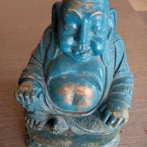 Buddha statue used, stone material, 1980s