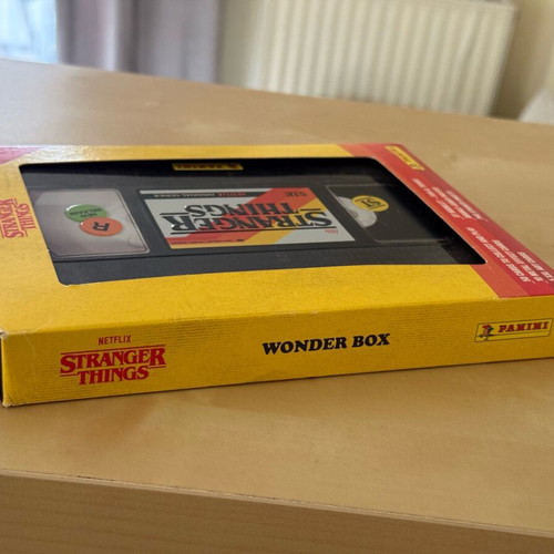 Stranger Things Wonder Box sealed Panini collectible in VHS tin
