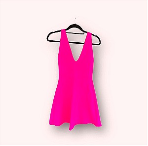 Zara φούξια μίνι φόρεμα medium