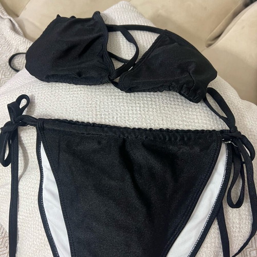 GIGI bikinis black with lurex like new, size M
