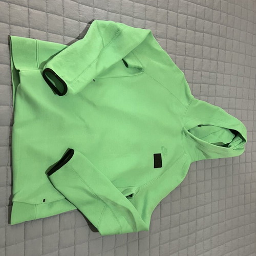 Nike Tech Fleece Hoodie lime green, like new, kids 12-13 years