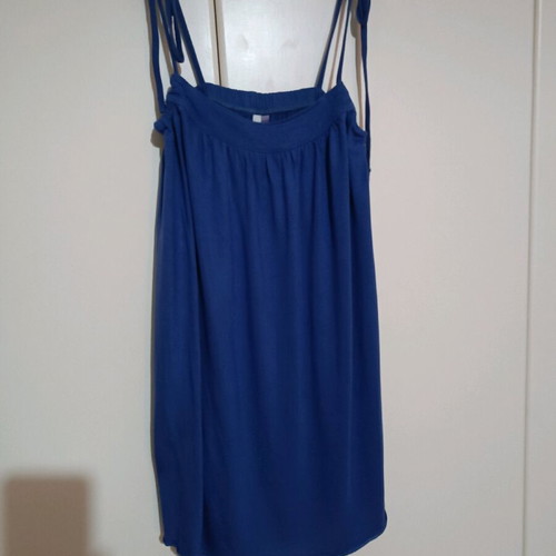 Freddy blue blouse with adjustable straps in loose fit, like new