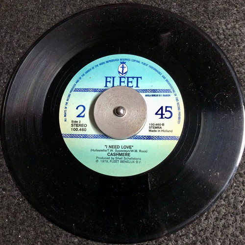 Cashmere Love's What I Want vinyl 7" single, like new, pop