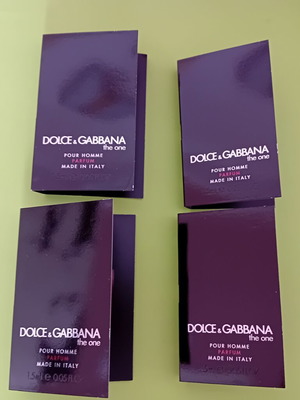Σετ ανδρικά αρωματάκια Dolce & Gabbana The One καινούργιο, 4 x 1,5ml tester
