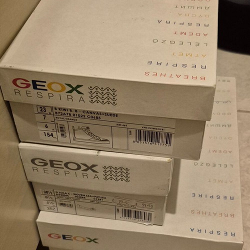 Shoe Boxes like new from Under Armour, Geox, Asics