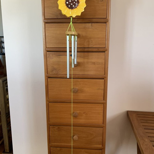 Melodos Sunflower Handmade Wind Chime New