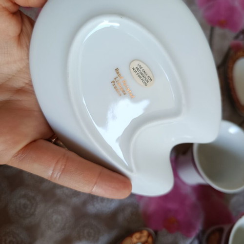 Limoges France tea set unused, 4 cups and 6 saucers