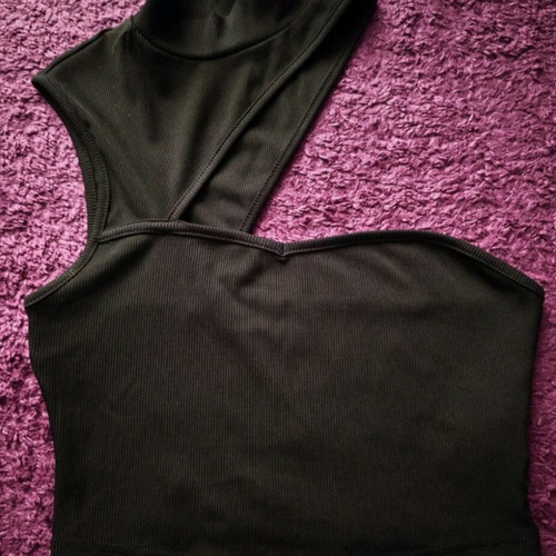 Crop top A-Style black, like new, size S