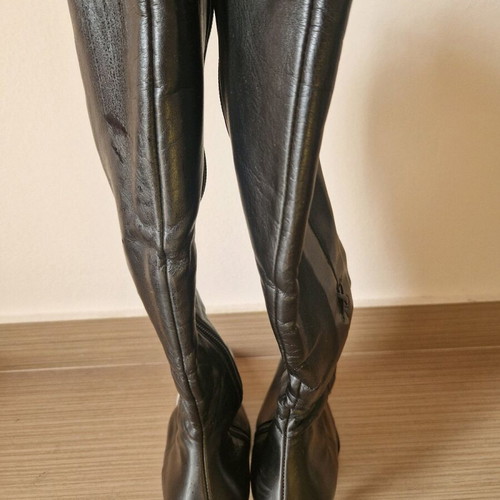 J.Bournazos leather boots like new, black, size 37