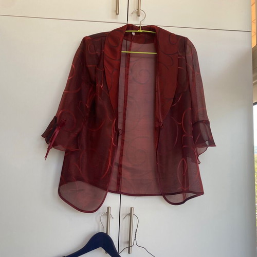 Vintage Y2K suit set burgundy skirt top jacket like new