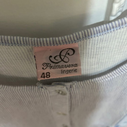 Maternity and nursing nightgown like new, size M, white and blue