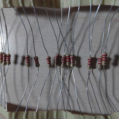Resistor 2.2 kΩ ±5% tolerance 0.5 watt new, pack of 16