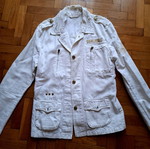 Γυναικείο λευκό jacket τύπου safari military σαν καινούργιο