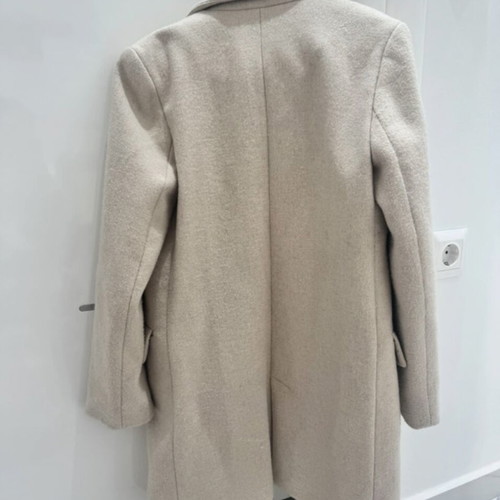 Stradivarius coat used, cream XS