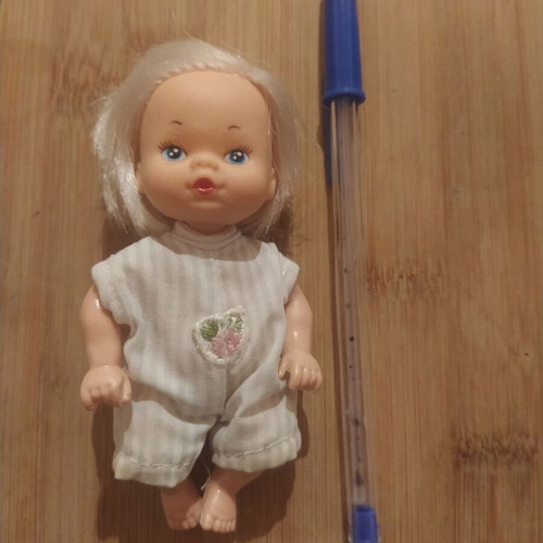 Doll baby from the 80s used, 11 cm, retro collectible