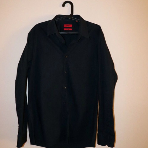 HUGO Hugo Boss Extra Slim Fit Stretch men's shirt, black, L