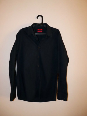 HUGO Hugo Boss Extra Slim Fit Stretch men's shirt, black, L