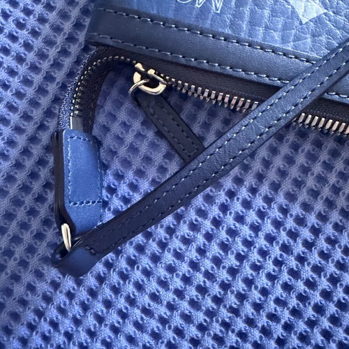 MCM Liz Medium reversible shoulder bag, blue