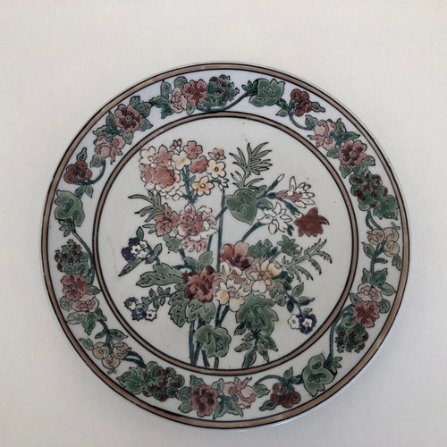 Decorative plates used, set of 6, 18cm diameter