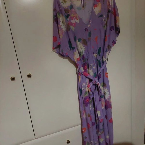 Mat Fashion floral dress like new, purple, viscose, size XXL