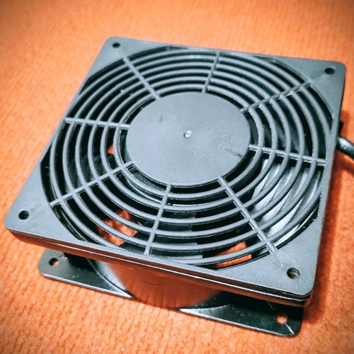 120mm 220V Fan with Long Power Cable Like New