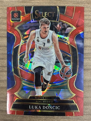 2025-26 Panini Select Euroleague Basketball Luka Doncic Red Ice card like new