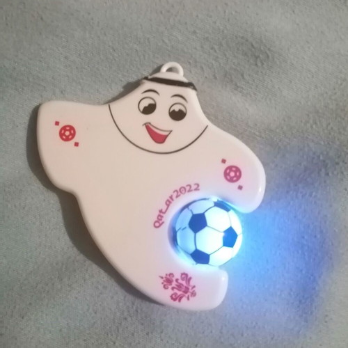 Qatar 2022 Light-Up Souvenir Keychain Like New