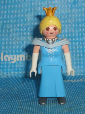 Playmobil φιγούρα πριγκίπισσας με μπλε φόρεμα και στέμμα