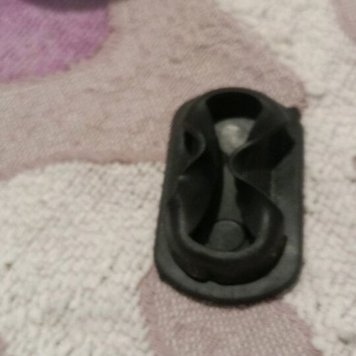 Ceramic piggy bank used with bottom opening