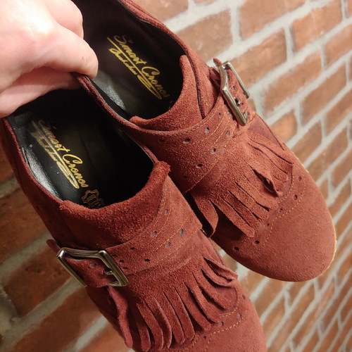 Cronos handmade terracotta suede ankle boots like new, size 38
