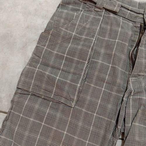 Bermuda shorts used, size 30, gray, waist 42.5 cm