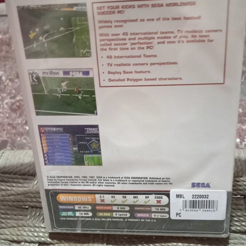 Sega Worldwide Soccer PC game sealed