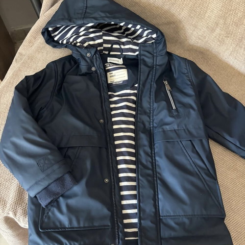 Orchestra kids waterproof jacket like new, blue, size 8 years