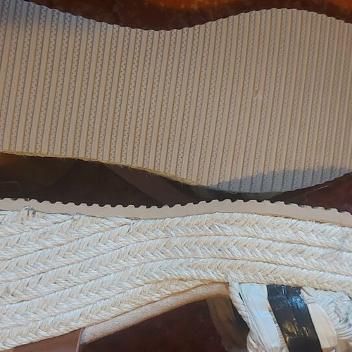 Vera Blum platform sandals size 38 new, white and brown