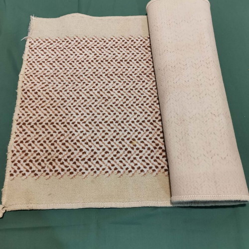 Runner rug used with minor wear, vintage 1970