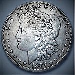  1887-0, New Orleans 1 Dollar "Morgan Dollar"