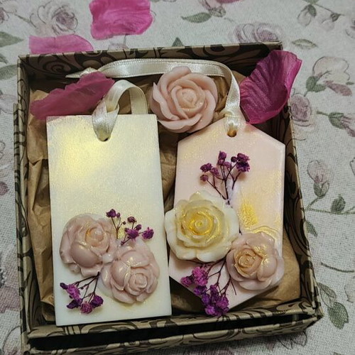 Scented closet tablet new handmade with wax