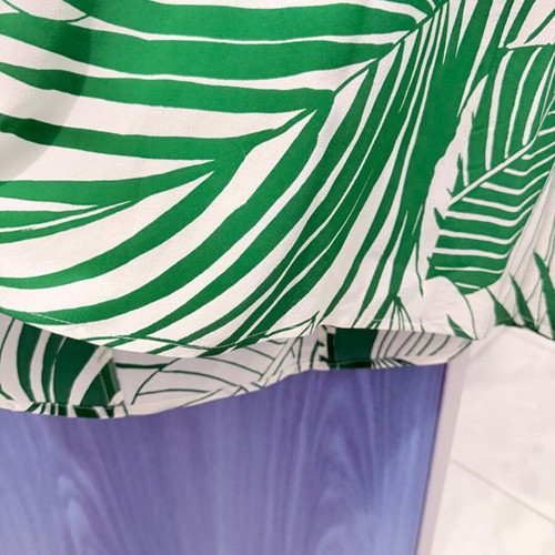 Marella silk blouse like new, white and green