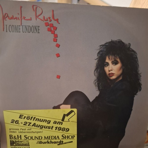 Jennifer Rush I Come Undone 45 RPM record
