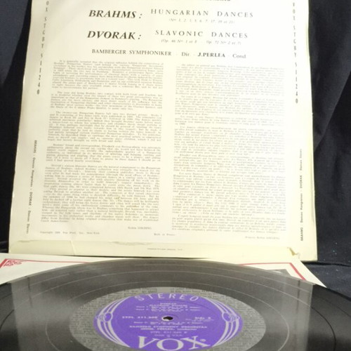Dvorak Slavonic Dances and Brahms Hungarian Dances vinyl used