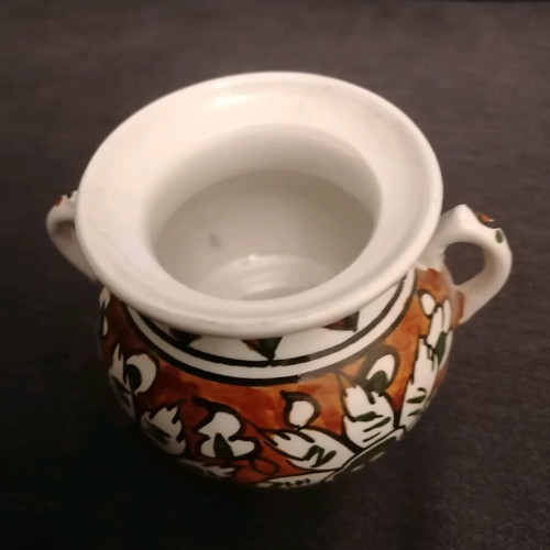 Roditiko vase used, hand-painted, Lindos Rhodes