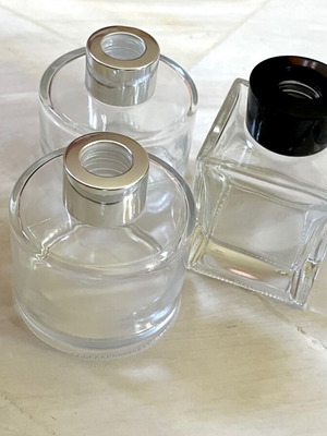 Set of 3 Glass Reed Diffuser Bottles like new