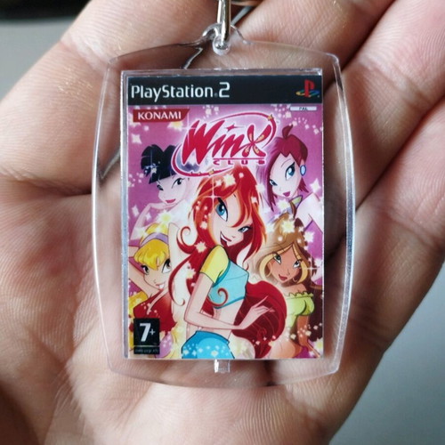 Winx Club PS2 keychain new, acrylic