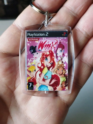 Winx Club PS2 keychain new, acrylic