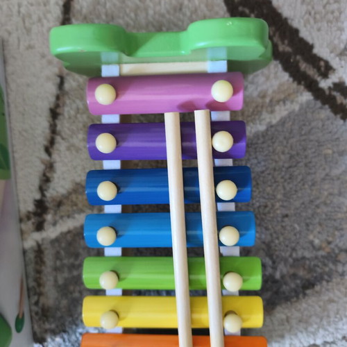 Top Bright wooden frog xylophone used