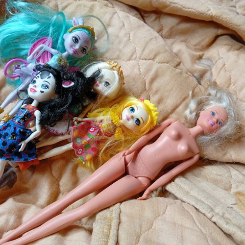 Enchantimals dolls pack of 4 used by Mattel