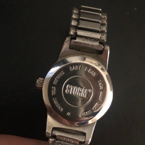 Storm London wristwatch rare mini baby t-bar bubble used